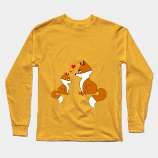 Cute foxes Long Sleeve T-Shirt